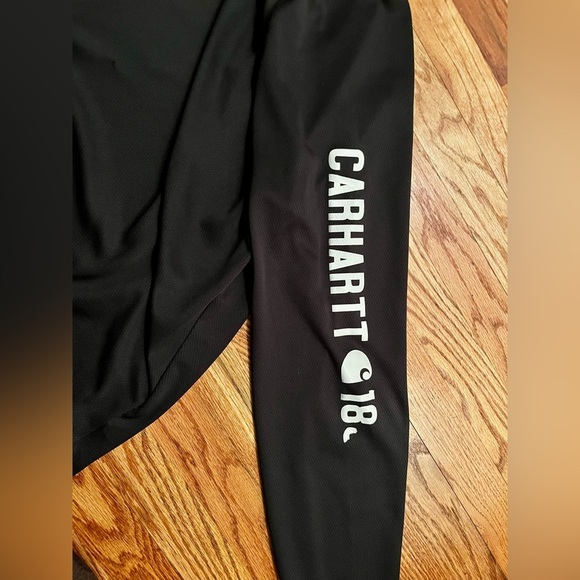 CARHARTT RELAXED FIT BLACK OUTWORK OUTFISH SIZE LARGE LONG SLEE TSHIRT - Picture 3 of 10